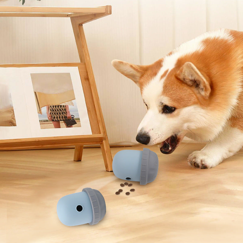 Interactive Rolling Treat Dispenser Dog Toy