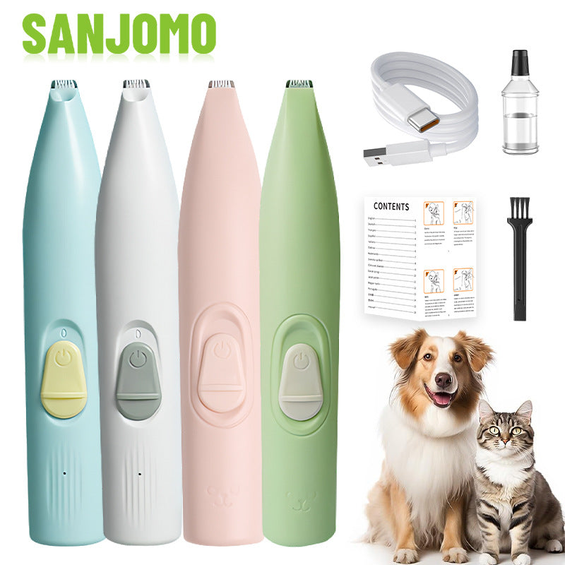 Rechargeable Pet Paw Hair Trimmer for Dogs & Cats