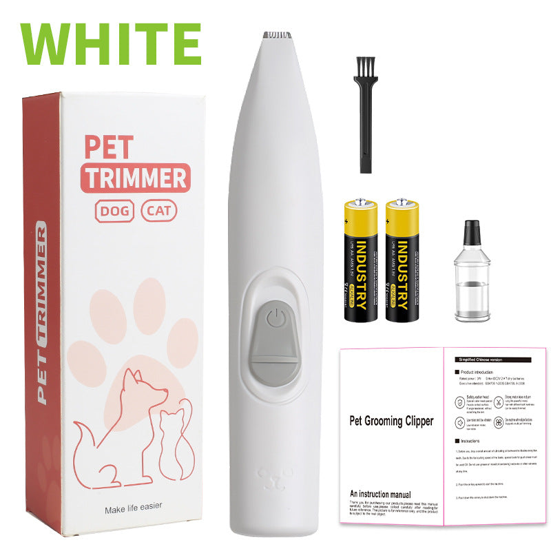 Rechargeable Pet Paw Hair Trimmer for Dogs & Cats