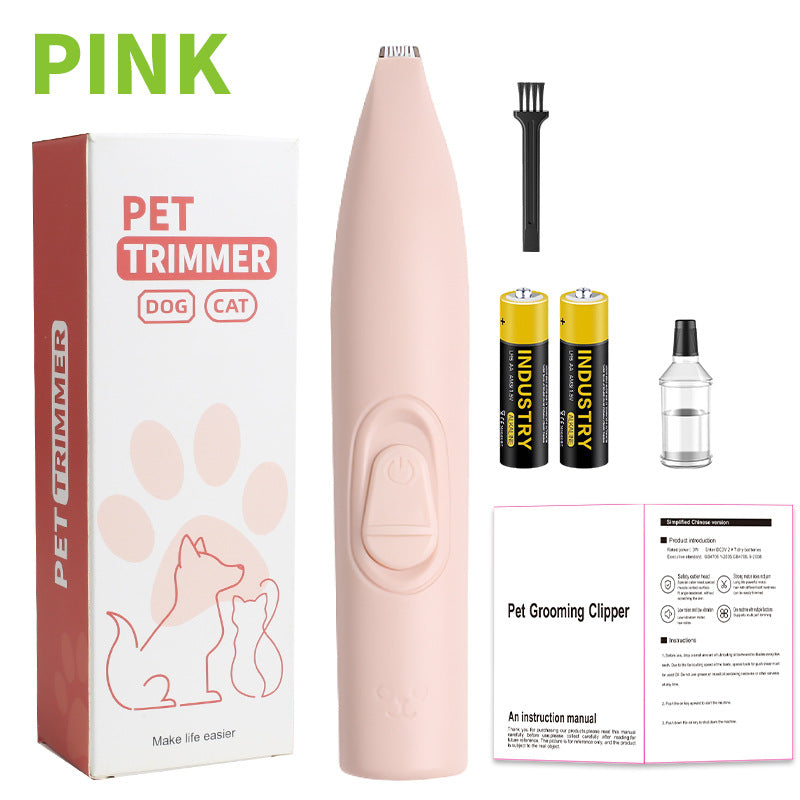 Rechargeable Pet Paw Hair Trimmer for Dogs & Cats