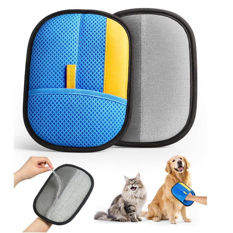 Double-Sided Pet Grooming Glove for Dogs & Cats