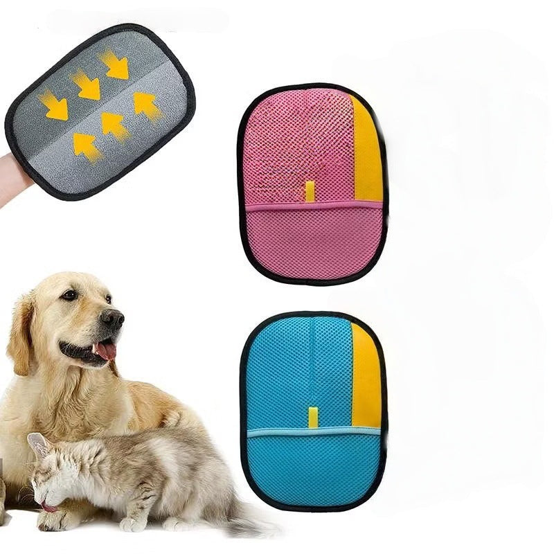 Double-Sided Pet Grooming Glove for Dogs & Cats